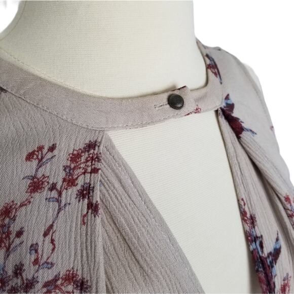 Free People Tree Swing Tunic Dress Washed Stone Floral Combo Size X-Small - Picture 11 of 13